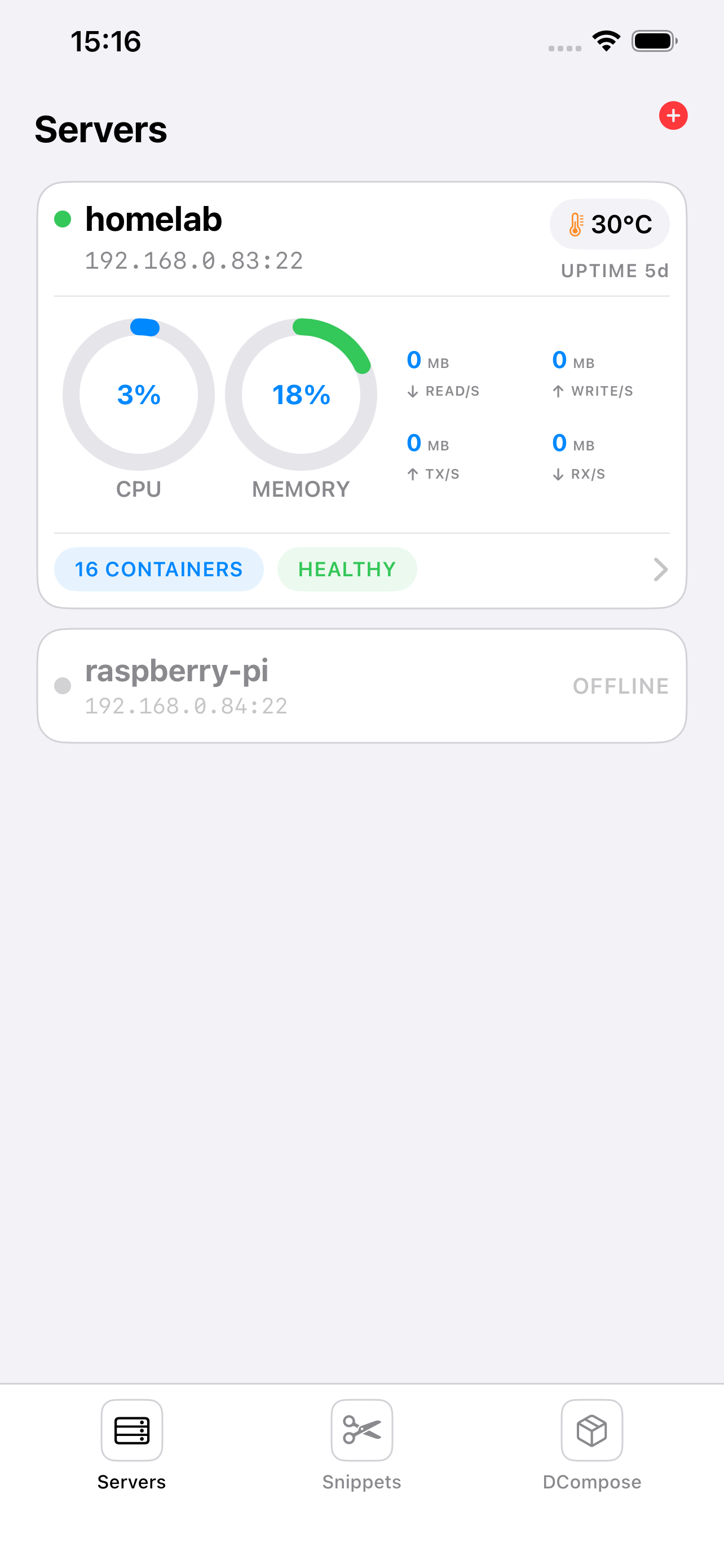 ServerKeep server list